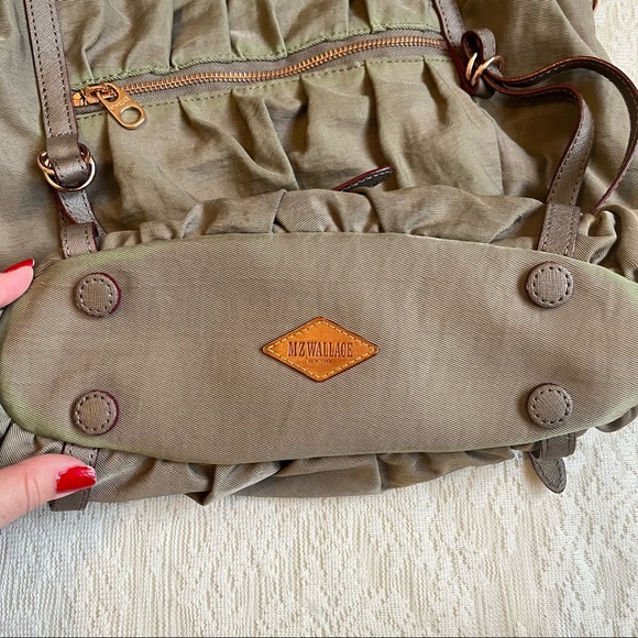 MZ Wallace Olive nylon shoulder tote bag - Picture 4 of 15